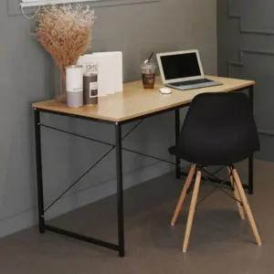 검정기둥데스크 카페책상 프레임 검정기둥 작업용 일자테이블 120 인포데스크 계산대 튼튼한외관