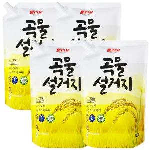 애경산업 트리오 곡물설거지 우리현미 리필 1.2L 4개