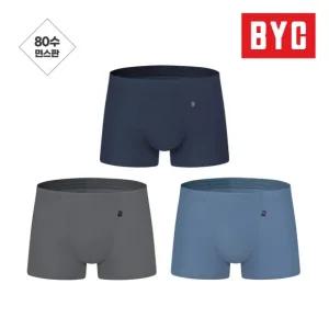 BYC 남성 3매입 드로즈팬티 80수 고급 면스판 MNS5004