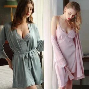 레이스가운(M 결혼 Kimspp 허니문 잠옷 이벤트 신혼여행 선물(슬립미포함) 가운 로맨틱 섹시 속옷 XL) L