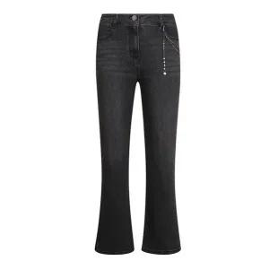 [롯데백화점]씨 메탈진주 고리장식 부츠컷 데님팬츠 SJPKI2219