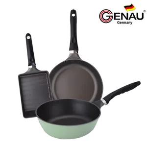 [GENAU] 제너 프로스 IH 티타늄코팅 후라이팬 3종D(계란말이팬+F28+W28)