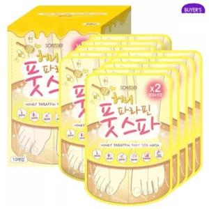 소프리스 허니 파라핀 풋 스파 마스크 10매