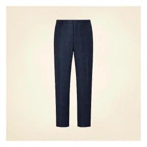 갤럭시 [Prestige] 울 체크 레귤러핏 수트 팬츠 네이비 (GA4902P15R)