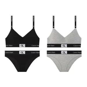 [캘빈클라인 언더웨어]CK 여성 브라렛+팬티 세트 QF7218+QD3988 BLACK