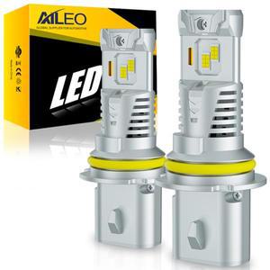 2Pcs LED 9007 헤드 라이트 전구 HB5 CSP Canbus 전구가있는 팬리스 높고 낮은 빔 36000LM 120W 자동차