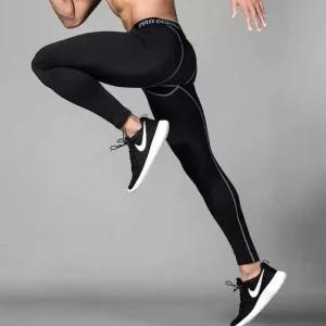 남성 트레이닝 겨울 헬스 운동 기모 타이즈 레깅스 (WFJLV7F)