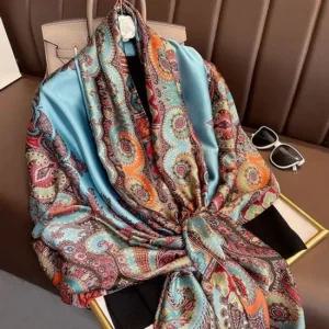명품 여성 스카프 머플러 페이즐리 숏 여성스카프 스카프 패션스카프 코디아이템 포인트아이템