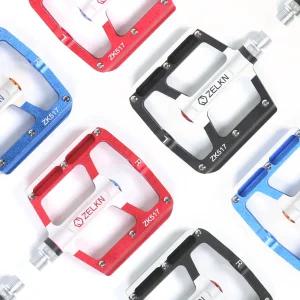 젤큰 자전거페달 로드 MTB 픽시 3베어링 평페달 