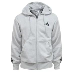 아디다스 에센셜 3선 풀집 플리스 후드자켓 JD1863