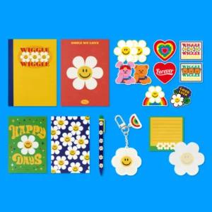 위글위글 문구 세트 학생 노트 메모지 키링 선물 추천 BNS