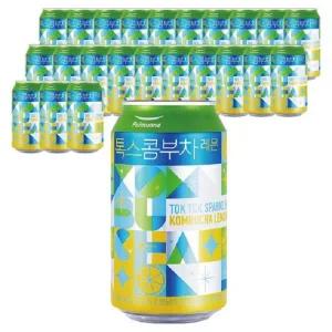 풀무원녹즙 샘물 톡스 콤부차 레몬, 350ml, 24개