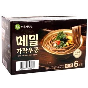 이가자연면 메밀가락우동 215.2g x 6개 코스트코