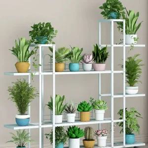 거치대 선반 그린 화분 인테리어 진열대 철제 화분다이
