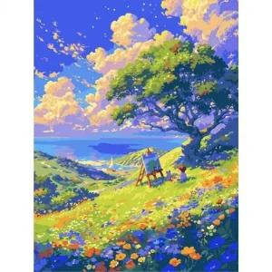 DIY 명화 페인팅 어떤하루 40x50 그리기 세트 (WFJVUTM)