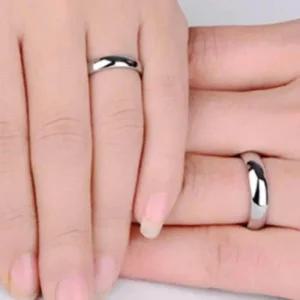 [오노마] ONM 티타늄 반지 은색 민무늬 볼드 장식