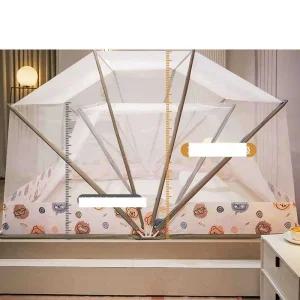 캐노피모기장 폴딩 텐트형 캠핑 차박 커튼 그물망 블루곰 - 95cmx80cmx190cm