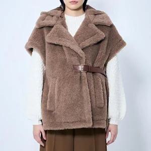 [막스마라]막스마라 LANOS 04 라노스 테디 벨트 케이프 판초 콜로니얼 2514731141600-005