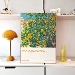 [아트밀][봄의정원] 꽃 그림액자 70종 - 11 리셀베르그 레몬나무