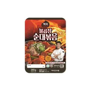 빽쿡 불곱창 순대볶음 265g x 3개