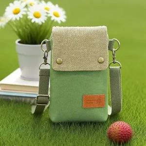가볍게 메는 휴대폰 크로스백 미니백 여행 파우치 소지품 천가방 데일리 애착템 미니백