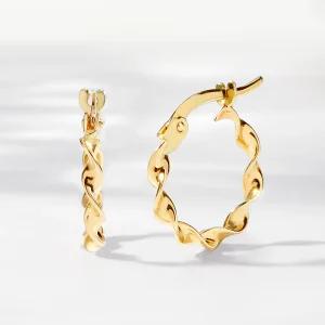 골드팡 14k 트위드타이 귀걸이