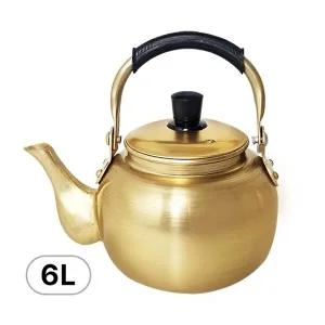 대원 황주전자 6L 양은주전자 막걸리 노란 주전자 어묵탕