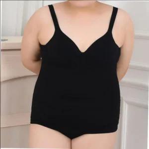 빅사이즈 브라런닝 노와이어 편안한 블랙 면브라런닝 속옷 런닝형 면