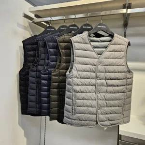뱅뱅 HC09 칠곡) 초경량 따뜻한 구스 조끼 아주얇고 코트안에 막입기좋은 거위깃털패딩조끼 NEY624