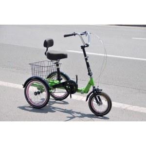 어른용 효도선물 성인용세발자전거 시골 오일브레이크) 경량 레드기본 팔걸이 접이식 삼발이