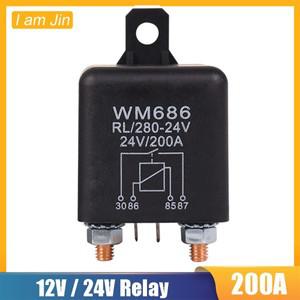 WM686 고전류 릴레이 시동 전원, 자동차 중전류 4 핀 듀얼 배터리 아이솔레이터, 200A, 12V, 24V