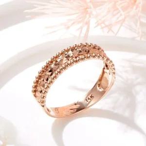 [비앤비골드] 14K 그레인 다이아컷팅 가드링 반지 SRS42076