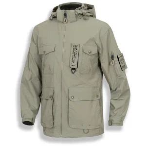 [디바옴므]멀티 포켓 후드 탈부착 하이넥 와팬 야상 점퍼 사파리 밀리터리 항공