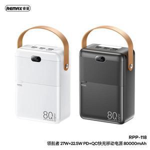 샤인트레이딩 REMAX 27W 80000mAh 보조베터리  15 Pro MAX 14 13 12 X    PowerBank 아웃도어 발전소 용 고