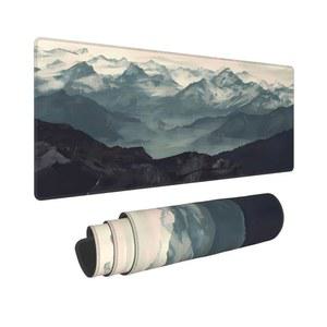 키빅 게이밍 마우스 패드, 마운틴 포그 마우스 패드 11.8x27.5인치 대형 확장 컴퓨터 마우스 매트 키보드 풀 데스크 마우스 패드, 사무실, 가정용