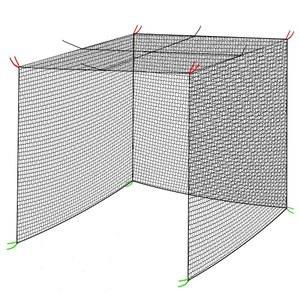 야구 배팅 케이지 네트, 10x10x10/20x10x10/35x10x10FT 소프트볼 배팅 연습 네트, 뒷마당 야외용 캐리백 포함 헤비 듀티 야구 배팅 케이지 (NET 전용)