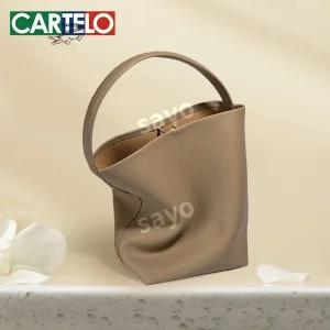 민티즈럭셔리 라지 숄더백 버킷백 스웨이드 휴양지룩 소형