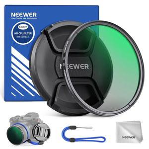 캡이 있는 NEWER 67mm CPL 필터, 초박형 원형 나노 코팅, 카메라 렌즈용 HD 광학 유리, 반사를 줄이고 눈부심이 대비를 높입니다