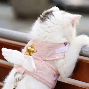 반려동물 천사 하네스+리드줄(L)산책 여름 매쉬하네스