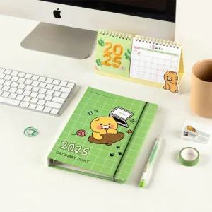 밴드 바인더 인기 노트 카카오프렌즈 날짜형 2025 신상입고 다이어리 춘식이 캐릭터 6공 A5