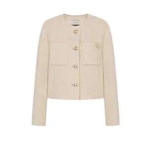 [케네스레이디](하남점)KENNETH LADY 레더라벨 핸드메이드 울 자켓 (EHHJOK0100)