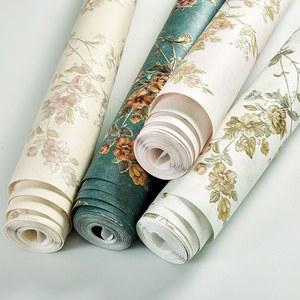 자체접착 북유럽꽃무늬실크벽지 빈티지 53m 꽃무늬합지벽지 22054 10mx0
