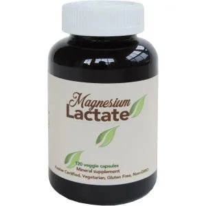 마그네슘 락테이트 500mg1회 제공량당 120개 소화하기 쉬운 소형 채식 캡슐 글루텐 프리 의사 처방 포뮬러