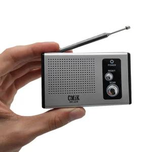 미니 FM 라디오 오토스캔 휴대용 재난대비 비상용 등산 레저