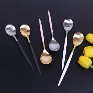 큐티폴 고아 한식수저 커트러리 1P 골드 양식기 디너 디저트 케익스푼