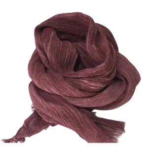 고급 겨울 목도리 코튼 주름 여성 숄 울 머플러