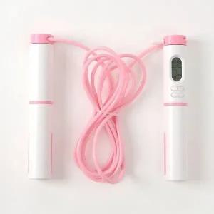 고품질 핑크 디지털 줄넘기 유산소 운동기구 260cm 줄넘기패드 (WC6EA6B)