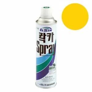 일신 락카 스프레이 황색 420ml 일신케미칼 일신 일신락카스프레 페인트 락카 스프레이
