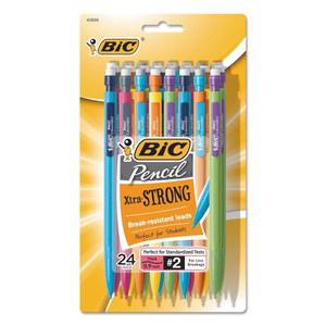 BIC MPLPWP241 엑스트라 스트롱 샤프, 0.9mm, 모듬, 24개/팩
