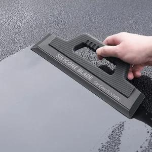 세차용 실리콘 블레이드 손잡이형 차량 물기 제거 스크레이퍼 창문 유리 물기제거기